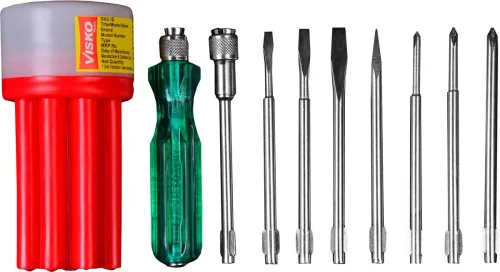 Image of VISKO 111 Combination Screwdriver Set (Pack of 9, Red)