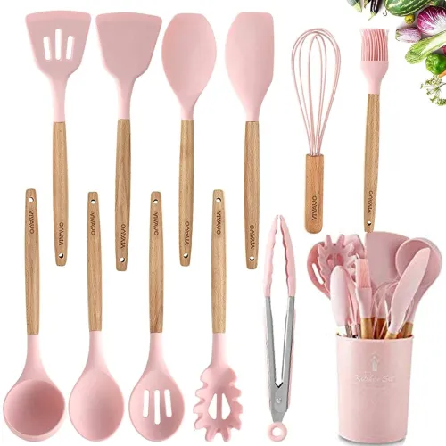 Image of VIVAYO Silicone Cooking Utensil Set 12