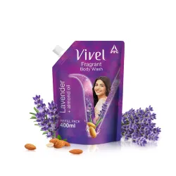 Vivel Fragrant Body Wash Lavender & Almond Oil Shower Gel, 400 ml