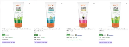 Image of VLCC Beauty Product Starting @₹41