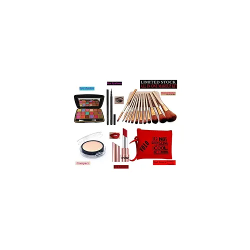 Image of volo All In One Makeup Kit Set17 Pc (Maroon) (Pink)