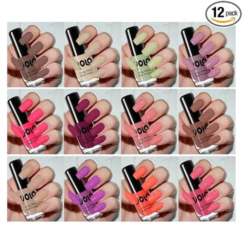 Image of Volo Color Rich Toxic Free Perfection Shine Nail Polish Set 12
