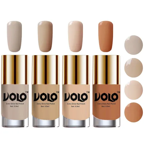 Image of Volo HD Colors Nail Polish Set (Nude Tude - Set of 4)