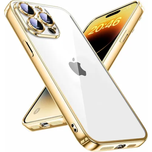 Image of VONZEE Electroplated Clear Transparent Cover for iPhone