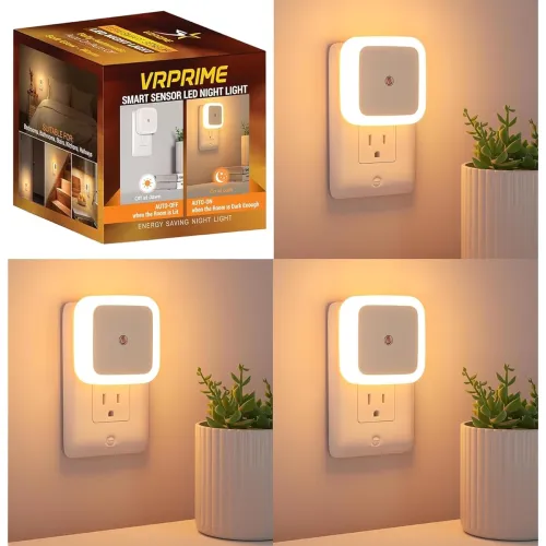 Image of VR PRIME 3pc Night Lamp Sensor Light for Bedroom