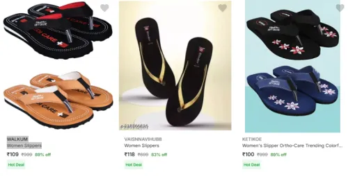 Image of WALKUM Women Slippers at minimum 70% Discount