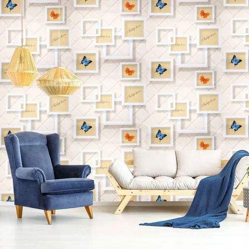 Image of WallBerry Abstract Multicolor Wallpaper (600 cm x 40 cm, Pack of 2)