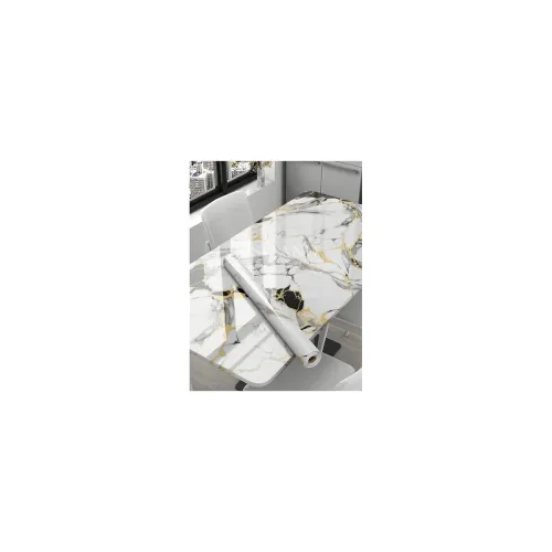 Image of Wallpaper Luxury Shade Walls Sticker Waterproof,1, White Black Golden