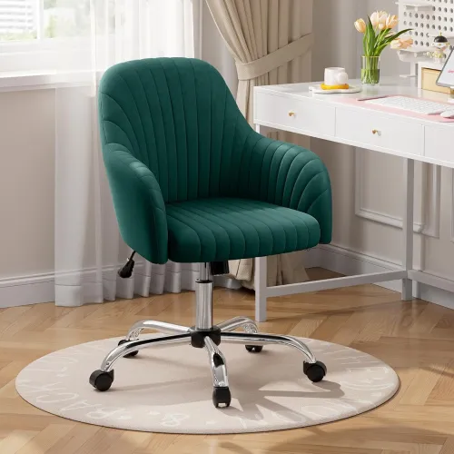 Image of Warmiehomy Velvet Desk Chair