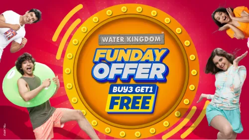 Image of Water Kingdom Offer : Buy 3 Get 1 Free on Funday Offer