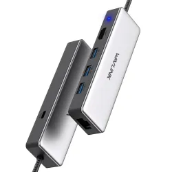 WAVLINK 6-in-1 USB C Hub with HDMI, USB 3.0, Ethernet & 100W PD