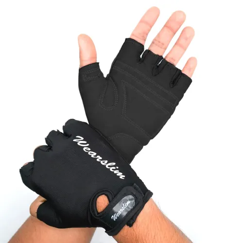 Image of Wearslim Premium Workout Weight Lifting Fingerless Gym Gloves (Size- S)