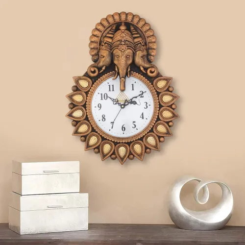 Image of Webelkart Ganesha Wall Clock (12 Inch Analog)