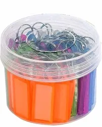 WeKonnect Multicolor Keyring with Name Tag Labels Po50