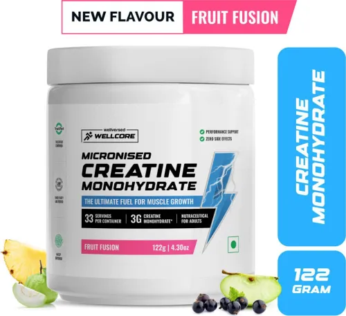 Image of Wellcore Micronised Creatine Monohydrate (122 g, Fruit Fusion)