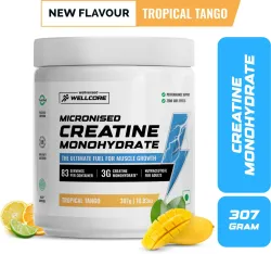 Wellcore Micronised Creatine Monohydrate (307 g, Tropical Tango)