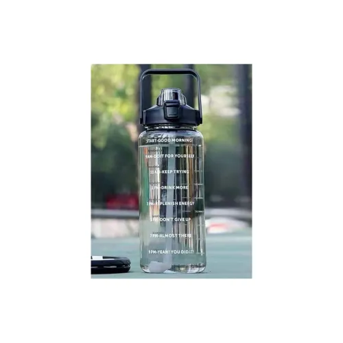 Image of WEZOSHINET 2 L Belt Straw Transparent Water Bottles