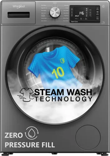 Image of Whirlpool 8 kg Steam Technology 5 Star Washing Machine (XS8014BYM52E)