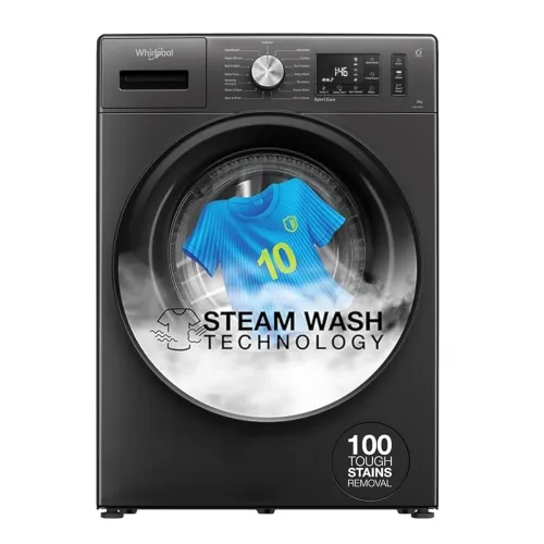 Image of Whirlpool (XS8014BWME) 8 Kg 5 Star Front Load Washing Machine