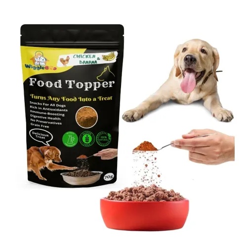 Image of WiggleBoo Chicken & Banana Dog Food Topper – 70g