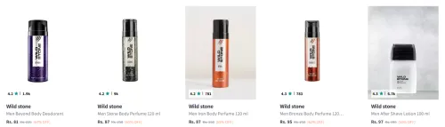 Image of Wild stone Body Deodorant starting @ ₹81
