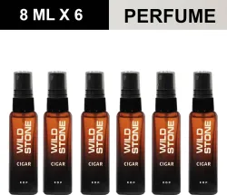 Wild Stone Cigar Perfume, 8ml * pack of 6.