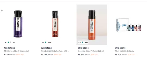 Image of Wild stone Men Deodorant Starting At ₹90