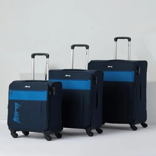 Image of Wildcraft Set of 3 Brooks Torq Trolley Suitcases - Cabin, Medium & Large