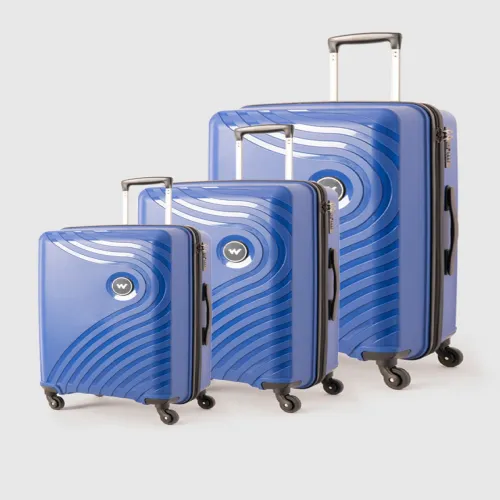 Image of Wildcraft Set of 3 Onyx Lite Trolley Suitcases - Cabin Medium & Large