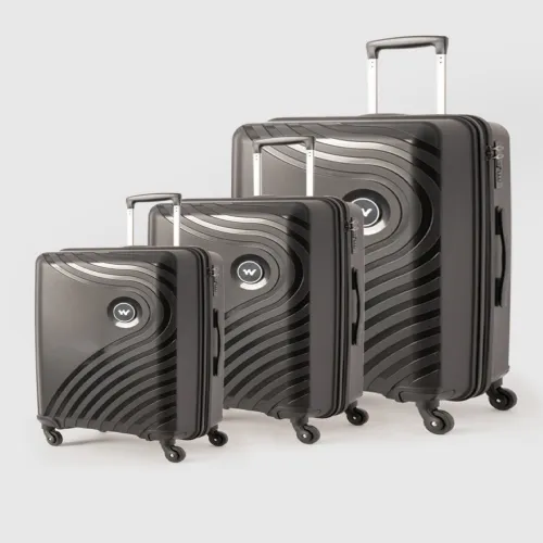 Image of Wildcraft Set of 3 Onyx Lite Trolley Suitcases - Cabin Medium & Large