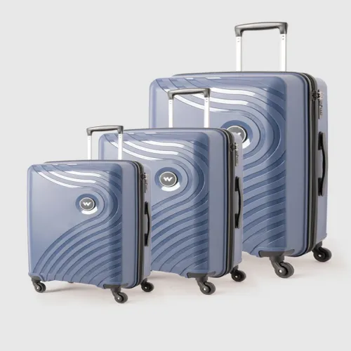 Image of Wildcraft Set of 3 Onyx Lite Trolley Suitcases - Cabin Medium & Large