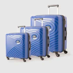 Wildcraft Set of 3 Onyx Lite Trolley Suitcases - Cabin Medium & Large