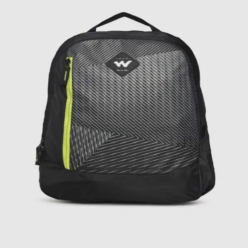 Image of Wildcraft Unisex Black Printed Backpack
