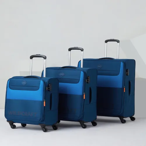 Image of Wildcraft Unisex Capri Set of 3 Trolley Suitcases - Cabin, Medium & Large