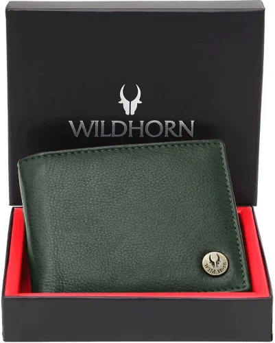 Image of WILDHORN Men Casual Leather RFID Wallet - Mini (5 Card Slots)