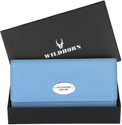 Image of WILDHORN Women Leather RFID Wallet