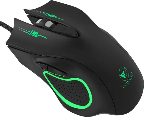 Image of Wings Crosshair 100 Wired Optical Gaming Mouse (USB 3.0, Black)