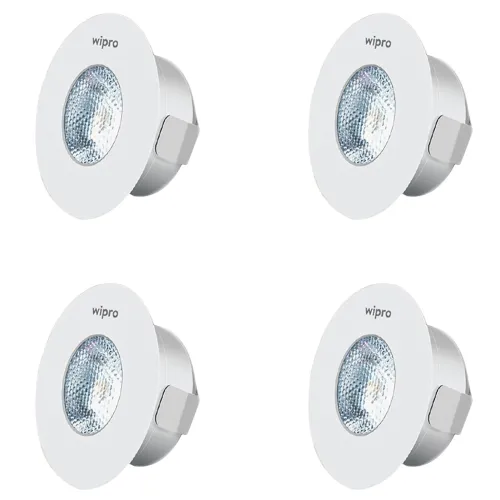Image of Wipro 2 Watt Atom Spotlight Pack of 4
