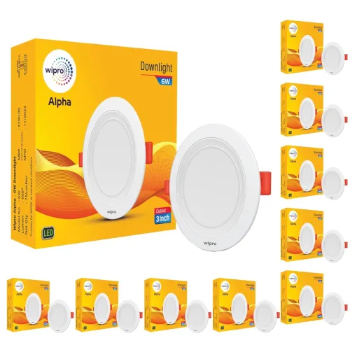 Image of wipro Abs Plastic 6W Alpha Downlight
