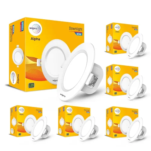 Image of wipro Alpha 10W Round Downlight Junction Box Po6