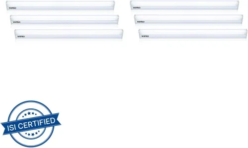 Image of Wipro Garnet 10 W Batten 10 W 54 cm Tube Light (White, Pack of 6)