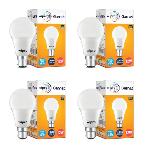 Image of wipro Garnet 12W LED Bulb 4Pcs