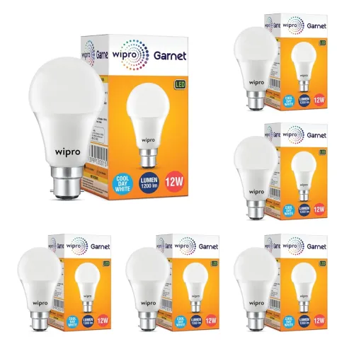Image of wipro Garnet 12W LED Bulb for Home & Office