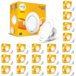 Wipro Garnet 12W Round Downlight Junction Box Pack20