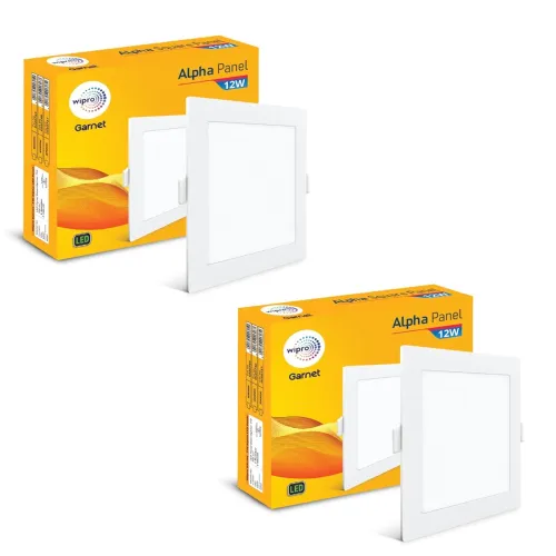 Image of Wipro Garnet 12W Square LED Alpha Panel