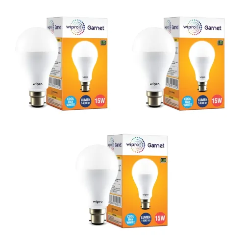 Image of Wipro Garnet 15W B22 LED White Light