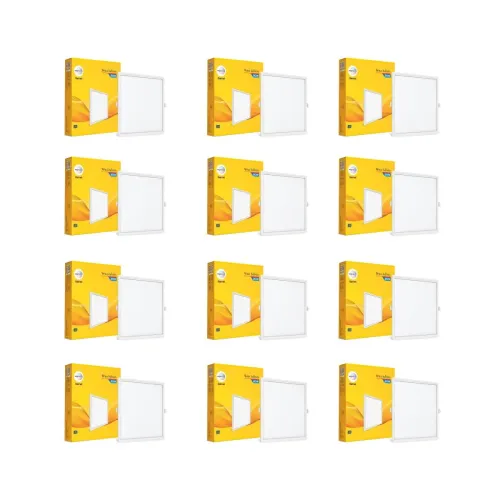 Image of wipro Garnet 20W Square Led 12Pcs