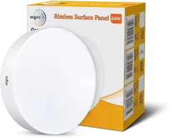 Wipro Garnet 24W Rimless Round LED Panel (Neutral White)