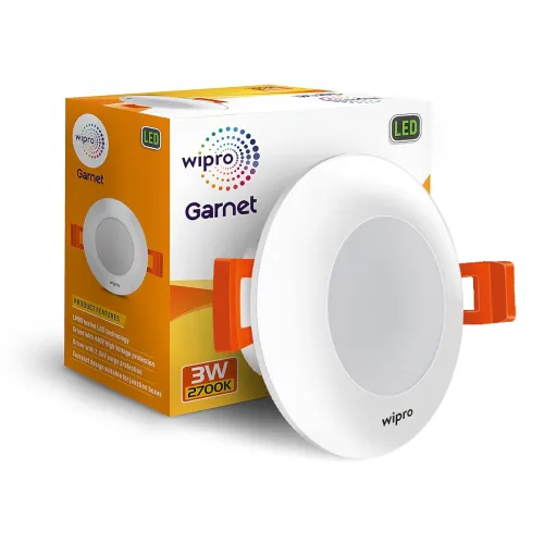 Image of Wipro Garnet 3W LED Mini Downlight Warm Whit