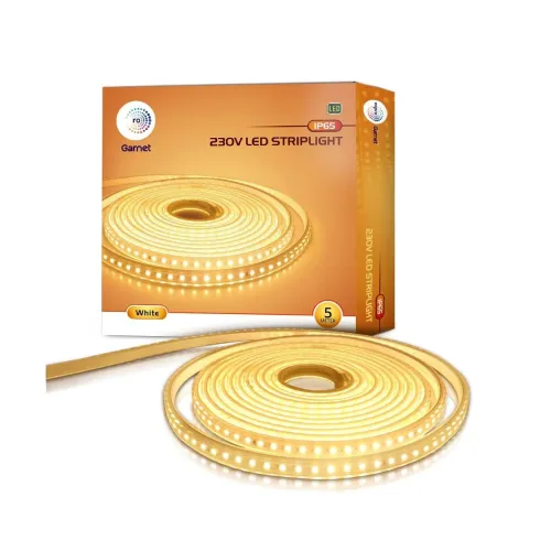 Image of wipro Garnet 5 Meters LED Strip Light| 120 LEDs/mtr | White | IP65-Waterproof